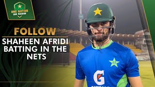 🔊🔛 Follow Shaheen Afridi batting in the nets  PCB  MA2L [upl. by Sidonie872]