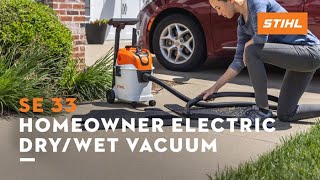 SE 33 Electric Wet and Dry Vacuum  STIHL [upl. by Carr]