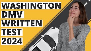 Washington DMV Written Test 2024 60 Questions with Explained Answers [upl. by Jodee]