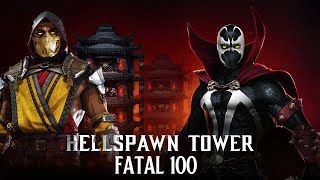 Hellspawn Tower Fatal Battle 100  MK Mobile [upl. by Dorris990]