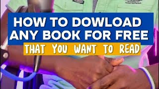 HOW TO DOWNLOAD ANY BOOK FOR FREE [upl. by Nosnirb555]