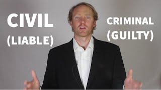 Explained Civil Law vs Criminal Law [upl. by Reizarf560]