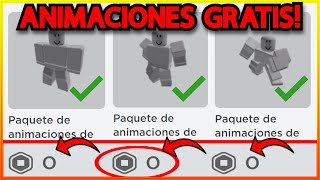 ✅ Como Tener ANIMACIONES GRATIS EN ROBLOX PAQUETES GRATIS Funciono 2024 [upl. by Balbur]