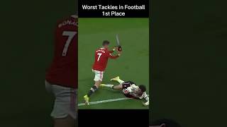 The Worst Tackles in Football RONALDO 1😳 [upl. by Lumbard]