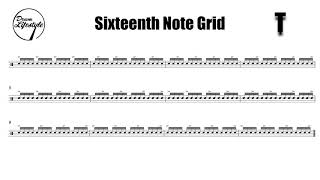 Timing Test  Sixteenth Note Grid [upl. by Ligetti]