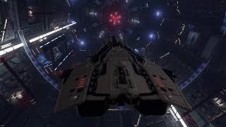 Elite Dangerous Odyssey Alpha Federal Corvette quick flight and look around [upl. by Lamag742]