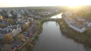 Drone view of Laurel Lake in Laurel MD [upl. by Abagael]