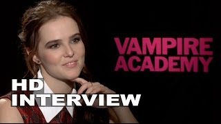 Vampire Academy Zoey Deutch Official Movie Interview  ScreenSlam [upl. by Attemaj]