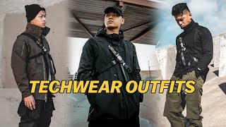 3 Beginner Techwear Outfits  Techwear Lookbook [upl. by Kieryt]