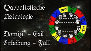 Die Planeten Domizil Erhöhung Exil und Fall  Qabbalistische Astrologie  Lehrvideo Horoskop [upl. by Arekat171]