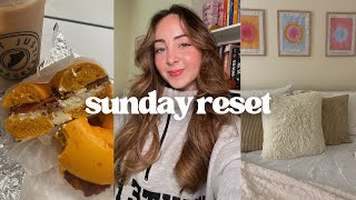 SUNDAY RESET ROUTINE VLOG  cleaning the best bagel order organizing amp prepping for the week [upl. by Rogers]