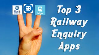 Top 3 Railway Enquiry Android Apps 🔥🔥 [upl. by Nerral]