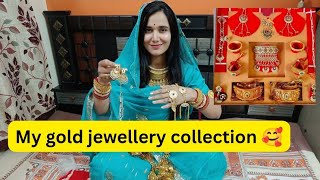 My gold jewellery collection  Wedding jewellery  Rajputi gold jewellery set 🥰🥰 [upl. by Aimak]