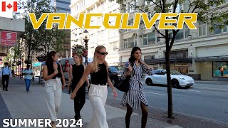 SUMMER LIFE 2024 in VANCOUVER CANADA  City Walking Tour on July 10 [upl. by Sandberg]