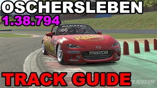 iRacing Mazda MX5 Oschersleben  Track Guide  Hotlap [upl. by Llezniuq33]