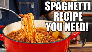 The Only Homemade Spaghetti Recipe Youll Ever Need [upl. by Khosrow]