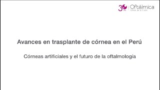 Córneas artificiales pueden ser una realidad en el Perú Investigación para trasplante de córnea [upl. by Siuraj]