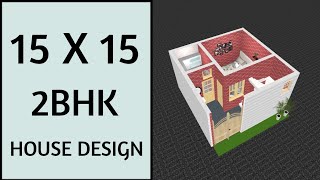 15 x 15 House Plan ll 25 गज में शानदार घर ll 15 x 15 Ghar Ka Naksha ll 225 Sqft House Plan [upl. by Kynthia]