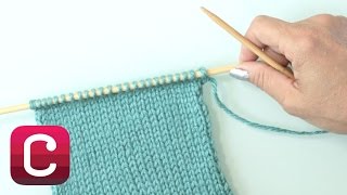 Learn to Knit Stockinette Stitch with Debbie Stoller  Creativebug [upl. by Ydnac]