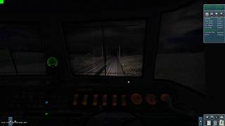 Trainz 2010 ADHD ET221021 Windshield Rain effect night [upl. by Nevins]