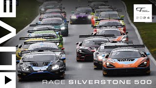 LIVE  Race  Silverstone 500  2024 British GT Championship [upl. by Sella497]