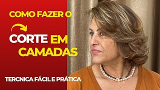 Corte Medio Em Camadas Com Franja Lateral [upl. by Naimerej517]