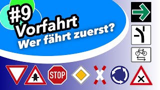 9 Vorfahrt  Vorfahrtsregeln  Fahrschule Punkt [upl. by Innep]