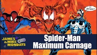 SpiderMan and Venom Maximum Carnage SNES James amp Mike Mondays [upl. by Dweck606]