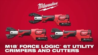 Milwaukee® M18™ FORCE LOGIC™ 6T Utility Crimpers and Cutters [upl. by Stewardson]