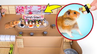 DIY Sushi Bar For A Hamster With Automated Serving Table [upl. by Jimmie]