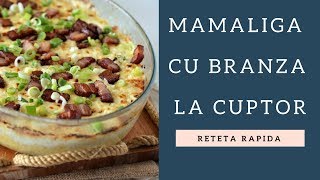 Mamaliga cu branza la cuptor Mamaliga rapida [upl. by Rhtaeh889]