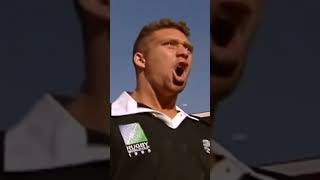 EPIC HAKA  Jonah Lomu amp Kobus Wiese come face to face rugby shorts [upl. by Heywood320]