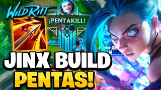 😱¡Nueva BUILD de JINX ¡La mejor para PENTAS  Wild Rift [upl. by Reitman]