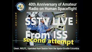 MMSSTV from ISS LIVE ON THE AIR  Pt 2 [upl. by Hafeetal]