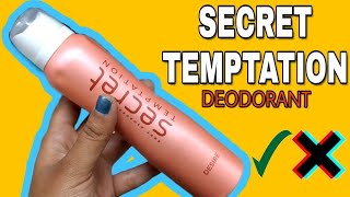 Secret Temptation Deo Review  Deodorant For Women [upl. by Pomeroy970]