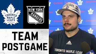 Maple Leafs Media Availability  Postgame vs New York Rangers  October 19 2024 [upl. by Esaertal352]