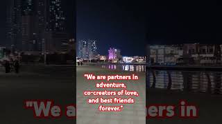 quotWe are partners in adventure cocreators of love and best friends foreverquotshorts relationship [upl. by Thunell311]