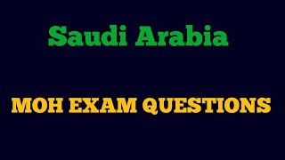 Saudi MOH Exam Questions SAUDI PROMETRIC EXAMnursing question bank [upl. by Haerle]