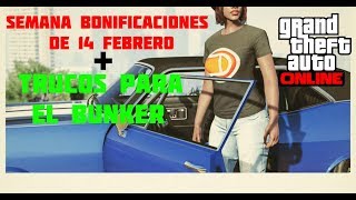 NUEVA SEMANA DE BONIFICACION 14 FEBRERO  TRUCOS PARA EL BUNKER  GTA V ONLINE [upl. by Alcock691]