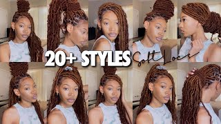 UPDATED HOW TO STYLE SOFT LOCS IN 20 WAYS EASY [upl. by Aloisia190]