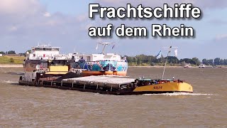 Hochbetrieb auf dem Rhein  Binnenschifffahrt  Rushhour [upl. by Aled]