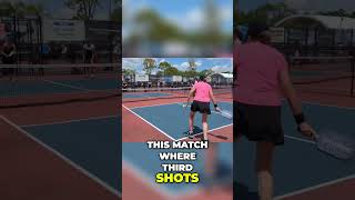 Mastering Third Shot Strategies in Gold Medal Pickleball Matches [upl. by Nnylaf]