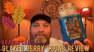 Kringle Candle Glazed Berry Scone Post Burn Review [upl. by Rivi]