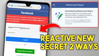 Fake Death Reports  Facebook Remembering Accounts Reactive  Alive Proof Updated Process 2020 [upl. by Entsirhc]