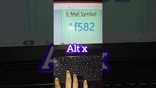 Alt X for MailEnvelope MS Word symbol code ytviral youtubeshorts [upl. by Ecnadnak230]