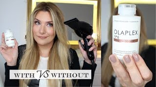 OLAPLEX Nº6 DOES IT ACTUALLY SPEED UP BLOW DRYING [upl. by Joerg]