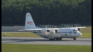 NASA C130H taking off from Burlington International Airport NASA436 [upl. by Abdulla]