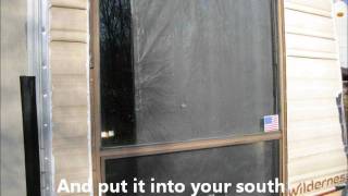 The DIY Passive Solar Window Heater How to make a passive solar heater [upl. by Elumas]