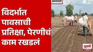 Pudhari News  विदर्भात पावसाची प्रतिक्षा पेरणीचं काम रखडलं vidarbha mansoon update [upl. by Kolosick]