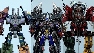 【Stop Motion Animation】Transformers Combiners Compilation Ft Optimus Prime JetPower Devastator [upl. by Atinej]